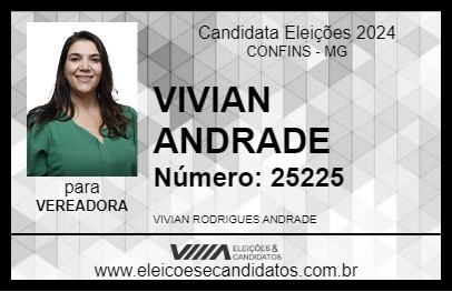 Candidato VIVIAN ANDRADE 2024 - CONFINS - Eleições