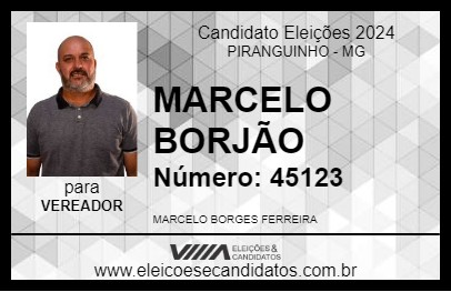 Candidato MARCELO BORJÃO 2024 - PIRANGUINHO - Eleições