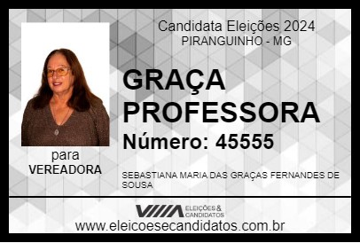 Candidato GRAÇA PROFESSORA 2024 - PIRANGUINHO - Eleições