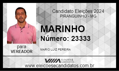 Candidato MARINHO 2024 - PIRANGUINHO - Eleições