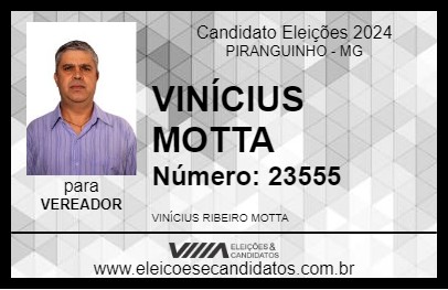 Candidato VINÍCIUS MOTTA 2024 - PIRANGUINHO - Eleições