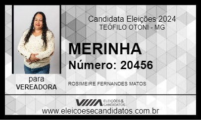 Candidato MERINHA 2024 - TEÓFILO OTONI - Eleições