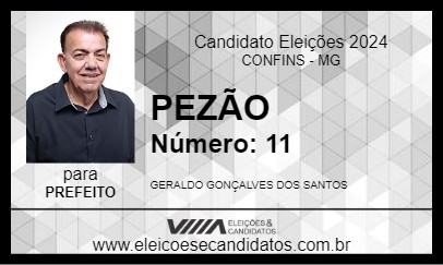 Candidato PEZÃO 2024 - CONFINS - Eleições