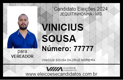 Candidato VINICIUS SOUSA 2024 - JEQUITINHONHA - Eleições