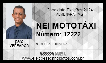 Candidato NEI MOTOTÁXI 2024 - ALMENARA - Eleições