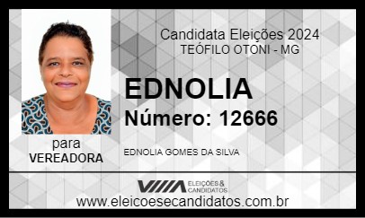 Candidato EDNOLIA 2024 - TEÓFILO OTONI - Eleições