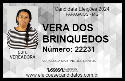 Candidato VERA DOS BRINQUEDOS 2024 - PAPAGAIOS - Eleições