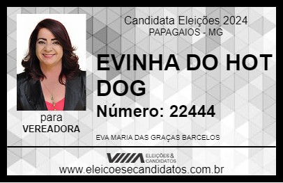 Candidato EVINHA DO HOT DOG 2024 - PAPAGAIOS - Eleições