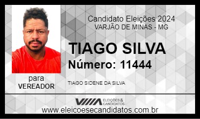 Candidato TIAGO SILVA 2024 - VARJÃO DE MINAS - Eleições