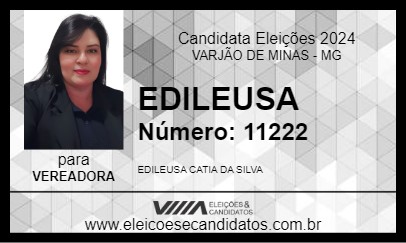 Candidato EDILEUSA 2024 - VARJÃO DE MINAS - Eleições