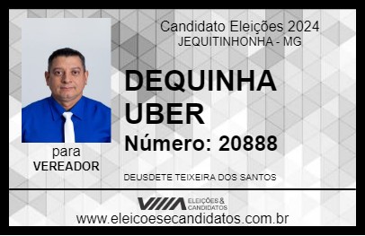 Candidato DEQUINHA UBER 2024 - JEQUITINHONHA - Eleições