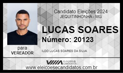 Candidato LUCAS  SOARES 2024 - JEQUITINHONHA - Eleições