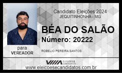 Candidato BÉA DO SALÃO 2024 - JEQUITINHONHA - Eleições