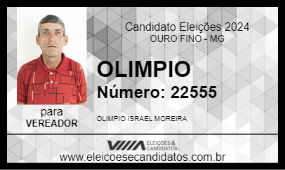 Candidato OLIMPIO 2024 - OURO FINO - Eleições