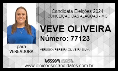 Candidato VEVE OLIVEIRA 2024 - CONCEIÇÃO DAS ALAGOAS - Eleições