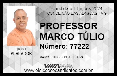 Candidato PROFESSOR MARCO TÚLIO 2024 - CONCEIÇÃO DAS ALAGOAS - Eleições