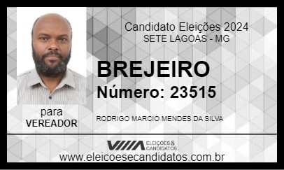 Candidato BREJEIRO 2024 - SETE LAGOAS - Eleições