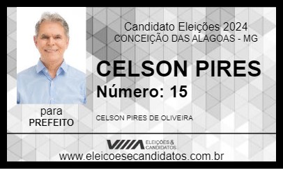 Candidato CELSON PIRES 2024 - CONCEIÇÃO DAS ALAGOAS - Eleições