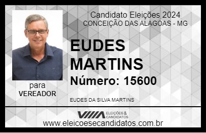 Candidato EUDES MARTINS 2024 - CONCEIÇÃO DAS ALAGOAS - Eleições