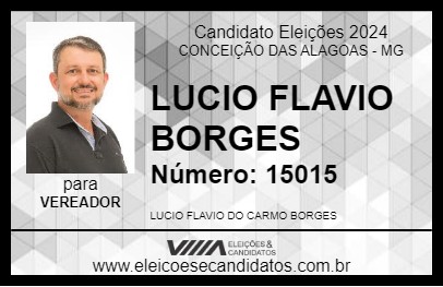 Candidato LUCIO FLAVIO BORGES 2024 - CONCEIÇÃO DAS ALAGOAS - Eleições