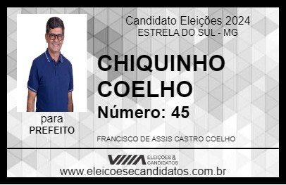 Candidato CHIQUINHO COELHO 2024 - ESTRELA DO SUL - Eleições