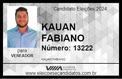 Candidato KAUAN FABIANO 2024 - AIURUOCA - Eleições