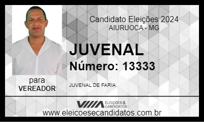 Candidato JUVENAL 2024 - AIURUOCA - Eleições