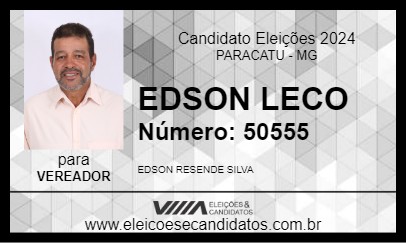 Candidato EDSON LECO 2024 - PARACATU - Eleições