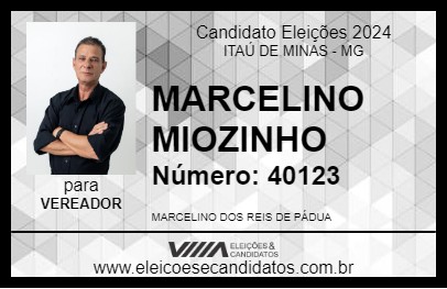 Candidato MARCELINO MIOZINHO 2024 - ITAÚ DE MINAS - Eleições