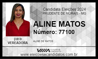 Candidato ALINE MATOS 2024 - PRUDENTE DE MORAIS - Eleições