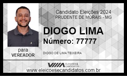 Candidato DIOGO LIMA 2024 - PRUDENTE DE MORAIS - Eleições