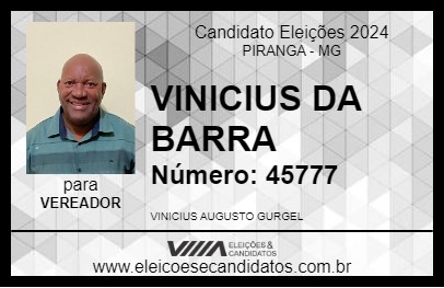 Candidato VINICIO DA BARRA 2024 - PIRANGA - Eleições