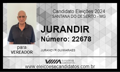 Candidato JURANDIR 2024 - SANTANA DO DESERTO - Eleições