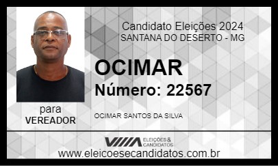 Candidato OCIMAR 2024 - SANTANA DO DESERTO - Eleições