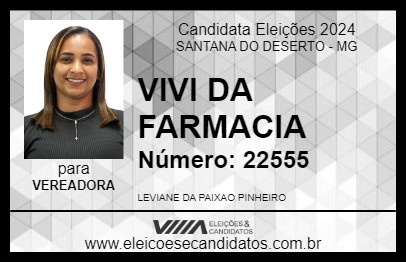 Candidato VIVI DA FARMACIA 2024 - SANTANA DO DESERTO - Eleições