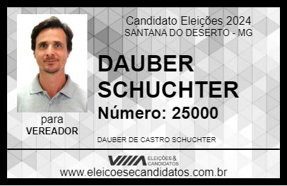 Candidato DAUBER SCHUCHTER 2024 - SANTANA DO DESERTO - Eleições