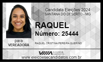 Candidato RAQUEL 2024 - SANTANA DO DESERTO - Eleições