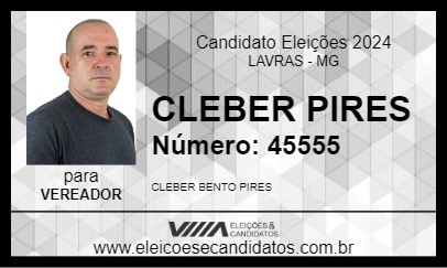 Candidato CLEBER PIRES 2024 - LAVRAS - Eleições