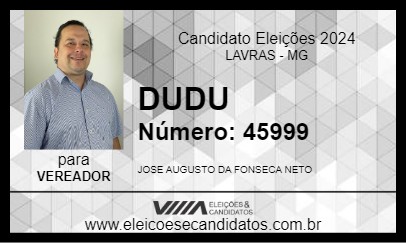 Candidato DUDU 2024 - LAVRAS - Eleições