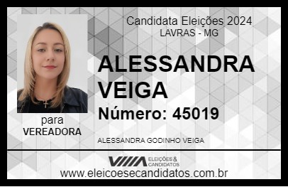 Candidato ALESSANDRA VEIGA 2024 - LAVRAS - Eleições