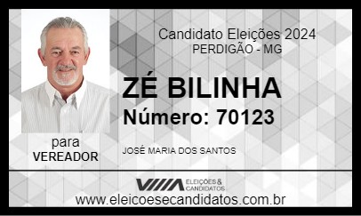 Candidato ZÉ BILINHA 2024 - PERDIGÃO - Eleições