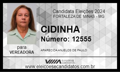 Candidato CIDINHA 2024 - FORTALEZA DE MINAS - Eleições