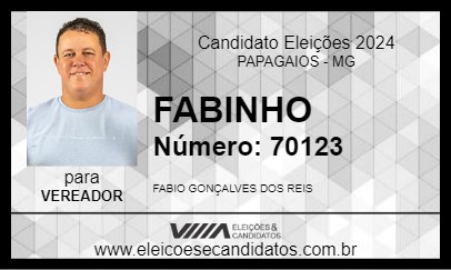 Candidato FABINHO 2024 - PAPAGAIOS - Eleições