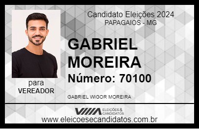 Candidato GABRIEL MOREIRA 2024 - PAPAGAIOS - Eleições