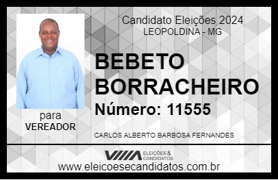 Candidato BEBETO BORRACHEIRO 2024 - LEOPOLDINA - Eleições