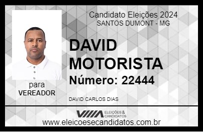 Candidato DAVID MOTORISTA 2024 - SANTOS DUMONT - Eleições