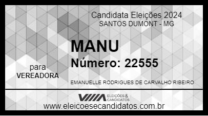 Candidato MANU 2024 - SANTOS DUMONT - Eleições