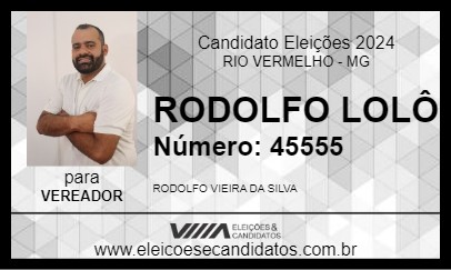 Candidato RODOLFO LOLÔ 2024 - RIO VERMELHO - Eleições