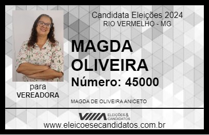 Candidato MAGDA OLIVEIRA 2024 - RIO VERMELHO - Eleições