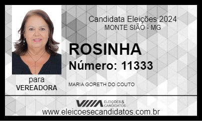 Candidato ROSINHA 2024 - MONTE SIÃO - Eleições